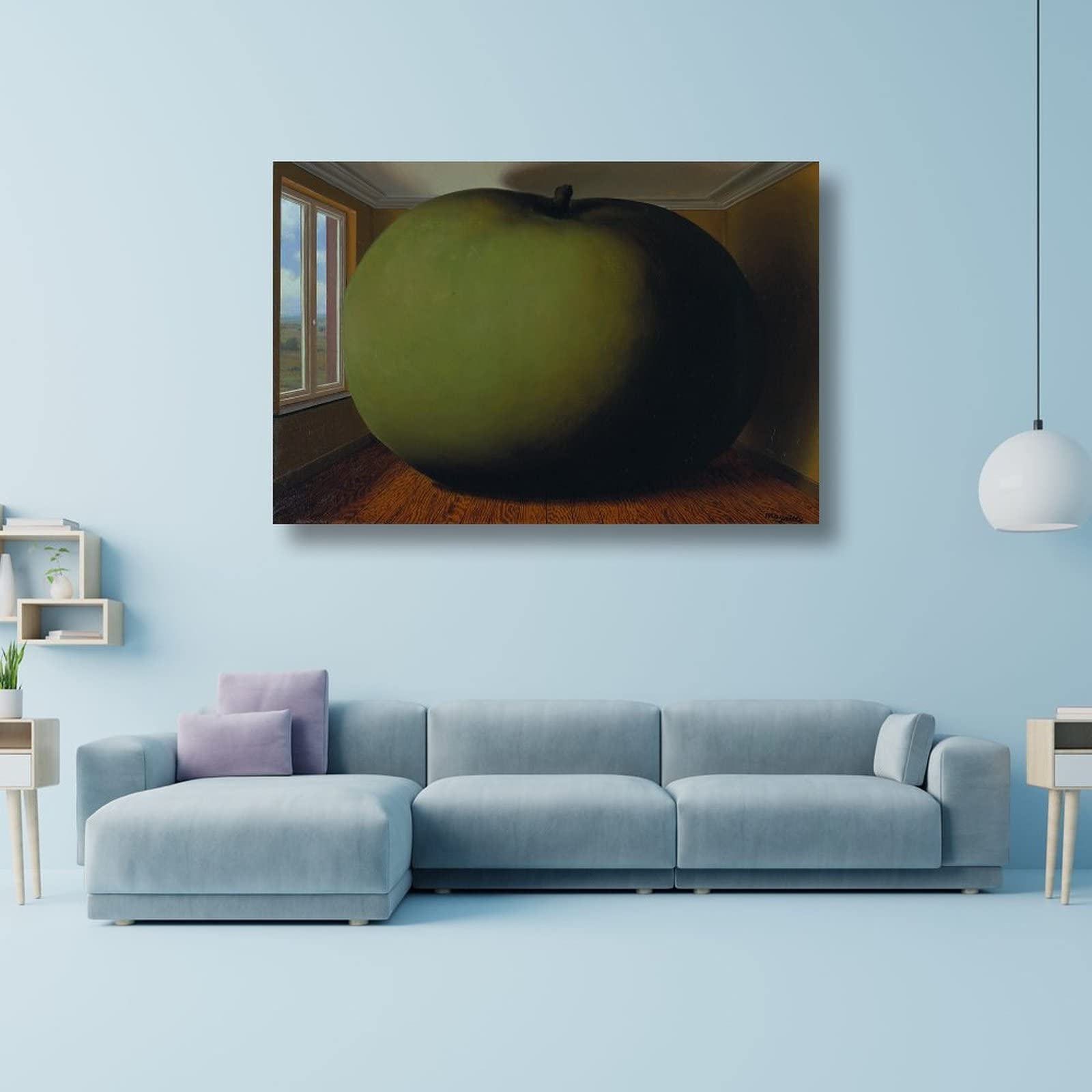 Amazon.com: QINGYUAN Rene Magritte Artwork The Listening Room